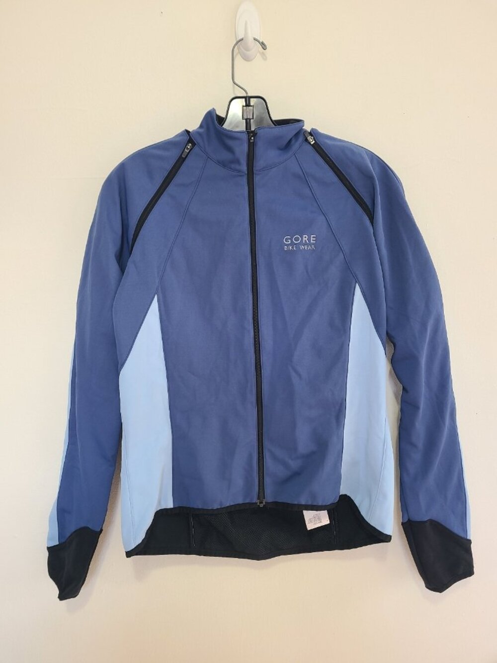 Gore Bike Wear Convertible Windstopper Soft Shell Jacket Womens size M Blue